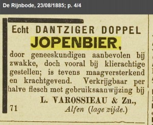Rijnbode 23-8-1885 Jopenbier