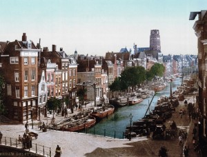 Rotterdam Delftsevaart 1900 uitsnede