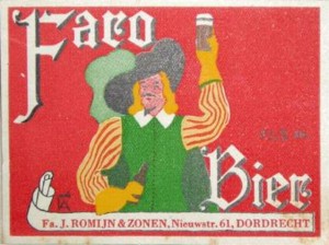 Etiket Faro De Sleutel Dordrecht - bron bieretiketten.nl