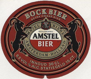 Amstel Bockbier 1972 - Bron: bieretiketten.nl