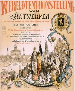 De Wereldtentoonstelling van Antwerpen in 1885: geen van de Namense brouwers maakte nog keute. Bron: Wikipedia