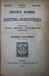 Het 'Praktisch handboek' waarin Hendrik Verlinden het seef-bier beschrijft.