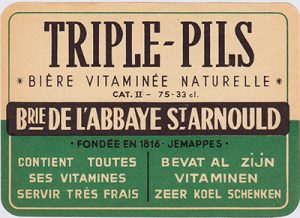 Triple-Pils: een van de merkwaardige Belgische varianten op pils. Afbeelding: jacquestrifin.be