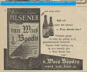 In 1952 vernieuwde de brouwerij zijn bier, volgens de advertenties.