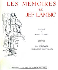 Titelblad van Les mémoires de Jef Lambic.